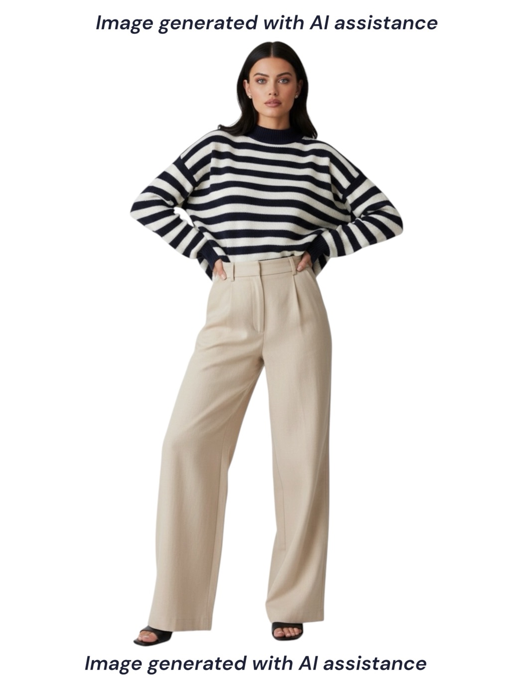 Emerson Fry Size 2 Pleated Tencel & Linen Twill Trouser